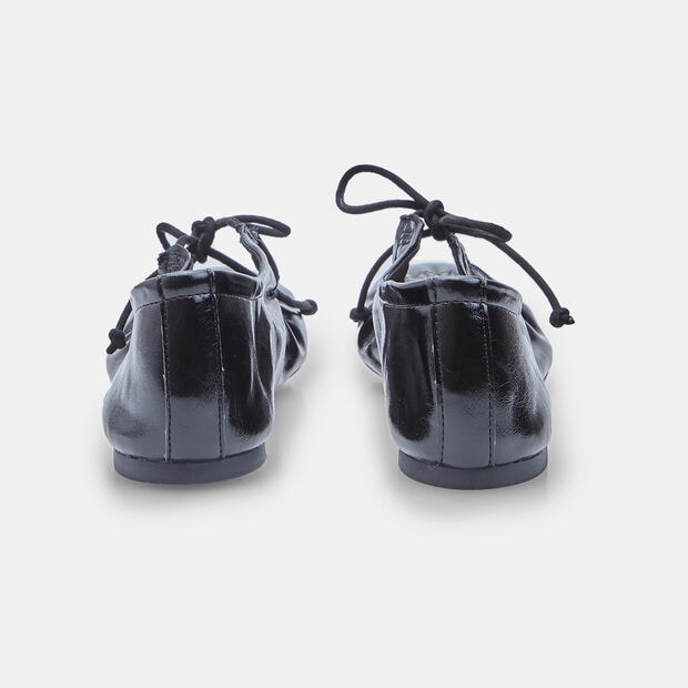 Ballerine arricciate con fiocco BATA da Donna , Nero