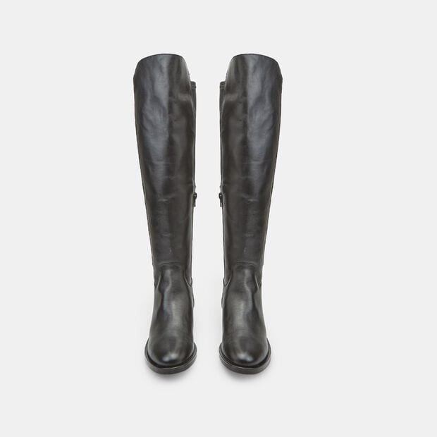 Stivale cuissard da donna in pelle Bata, Nero