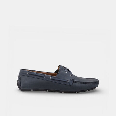 Mocassino modello barca da uomo in suede Bata, Blu
