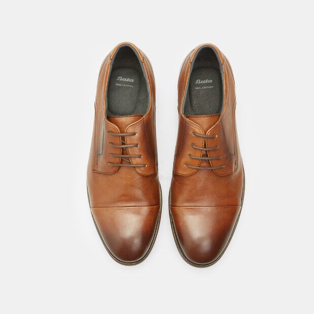 Stringate Derby in Pelle da Uomo BATA  , Tan