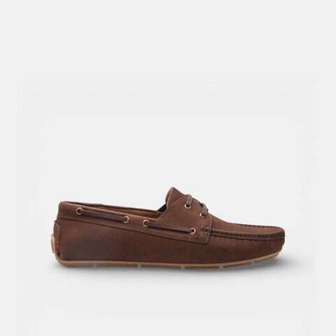 Mocassino modello barca da uomo in suede Bata, Marrone