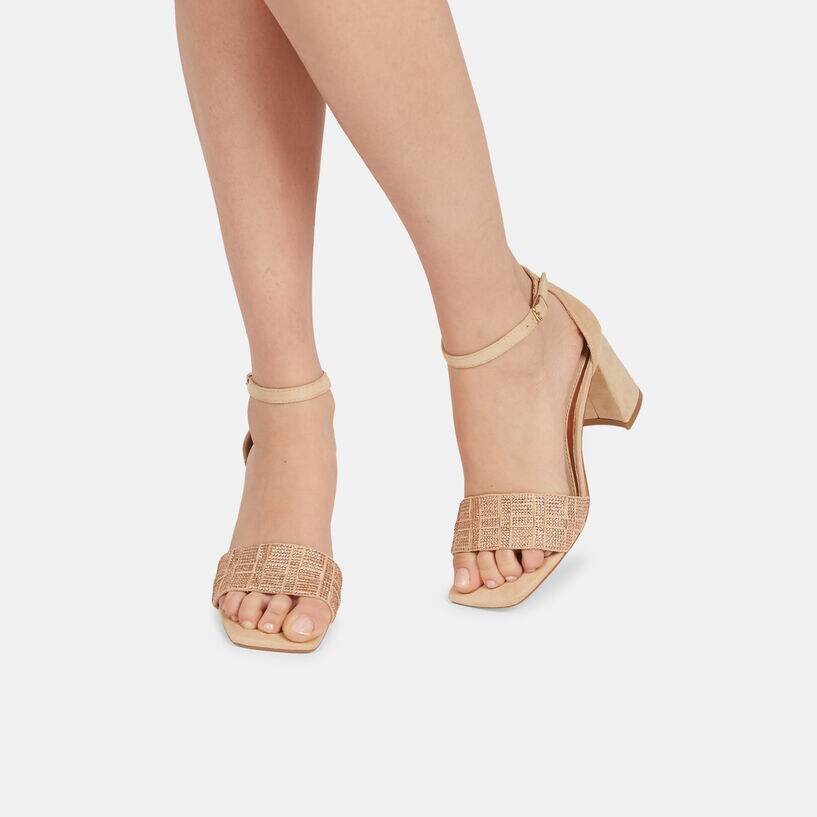 BATA Sandali da donna con tacco e suola track