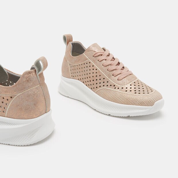 Sneaker donna traforate, Rosa