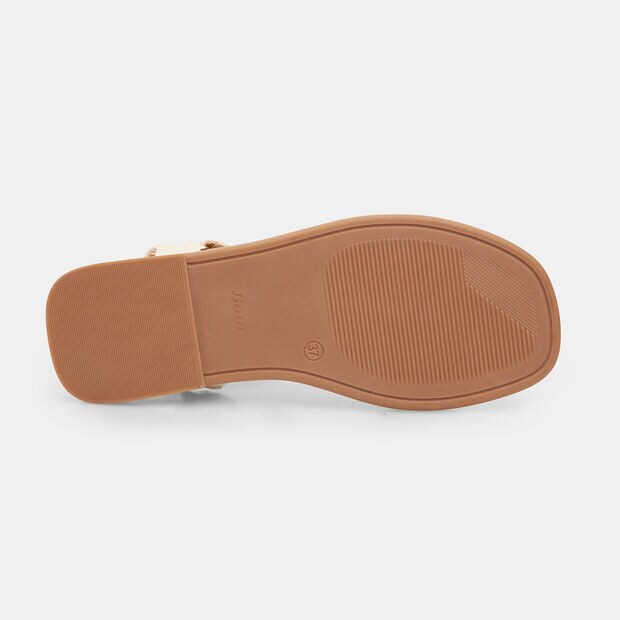 Sandalo da donna con strap, Beige
