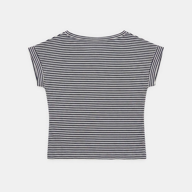 T-shirt da donna a righe Bata , Blu