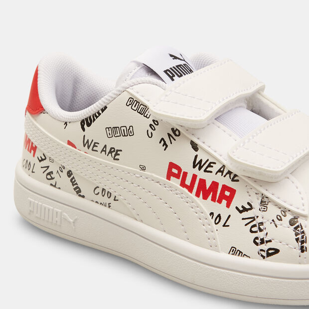 Sneaker bambini Puma con strappi , Bianco