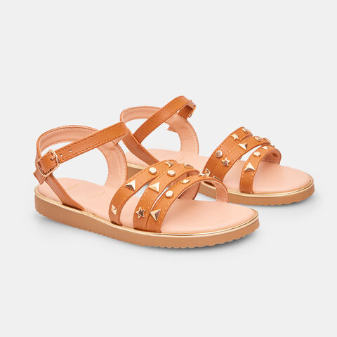 Sandalo da bambina, Marrone