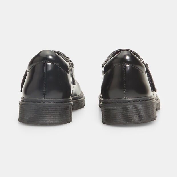 Scarpe Mary Jane da bambina con catena , Nero