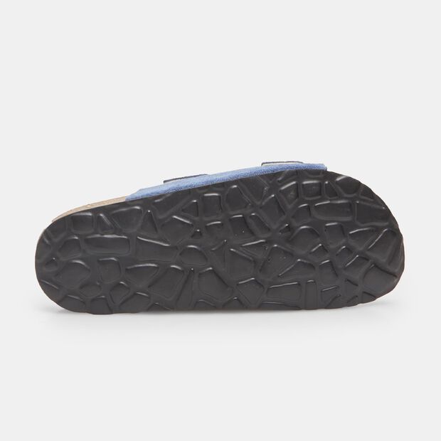 Ciabatta da donna in nubuck, Blu