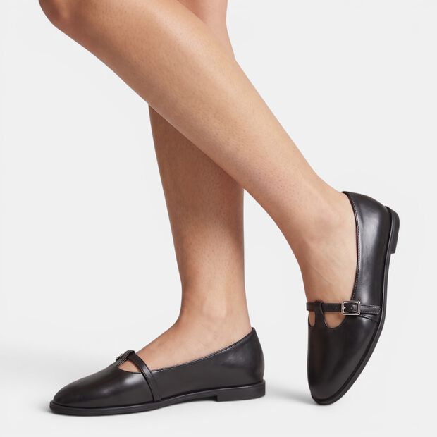 Ballerina con decoro cinturino Bata, Nero