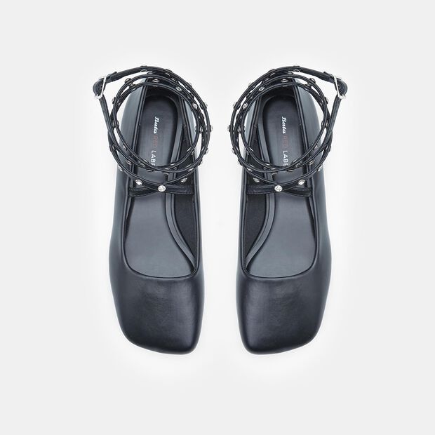 Ballerine BATA Red Label con cinturino alla caviglia, Nero