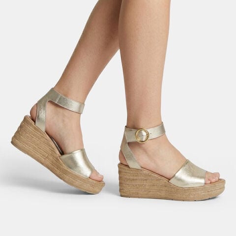 Sandalo con zeppa da donna Bata, Grigio