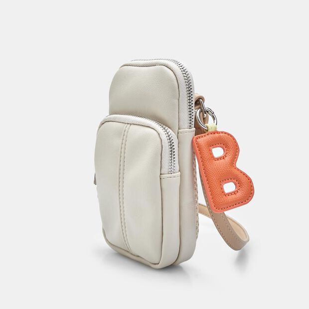 Mini bag con doppia tasca BATA, Beige