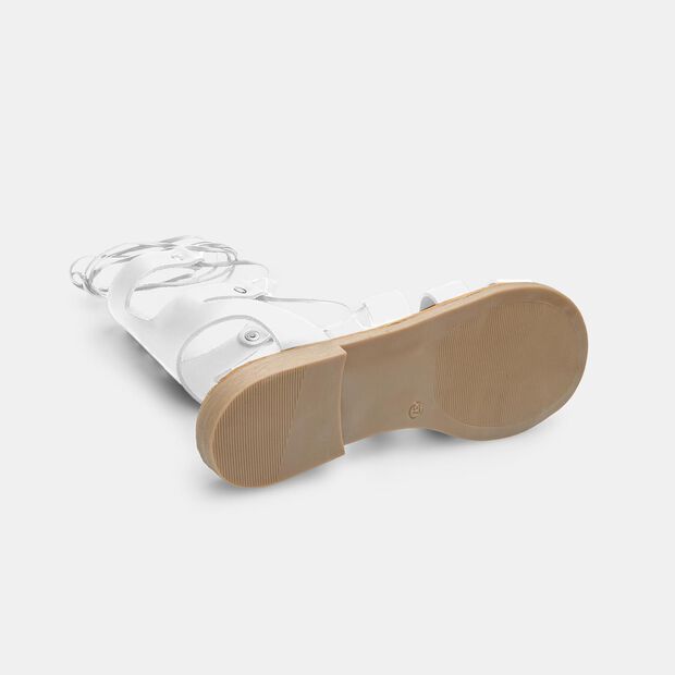 Sandali da donna con fascette, Bianco