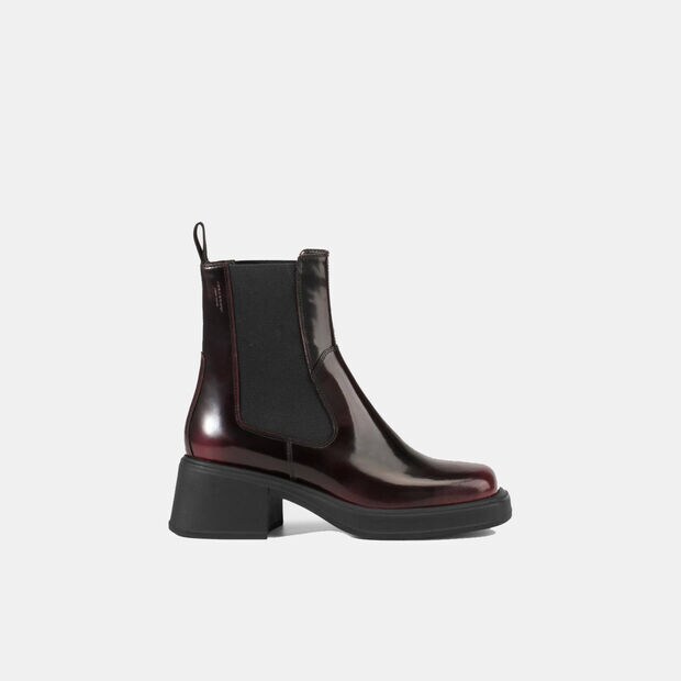 Sk&oacute;rzane botki Vagabond Livia, bordo