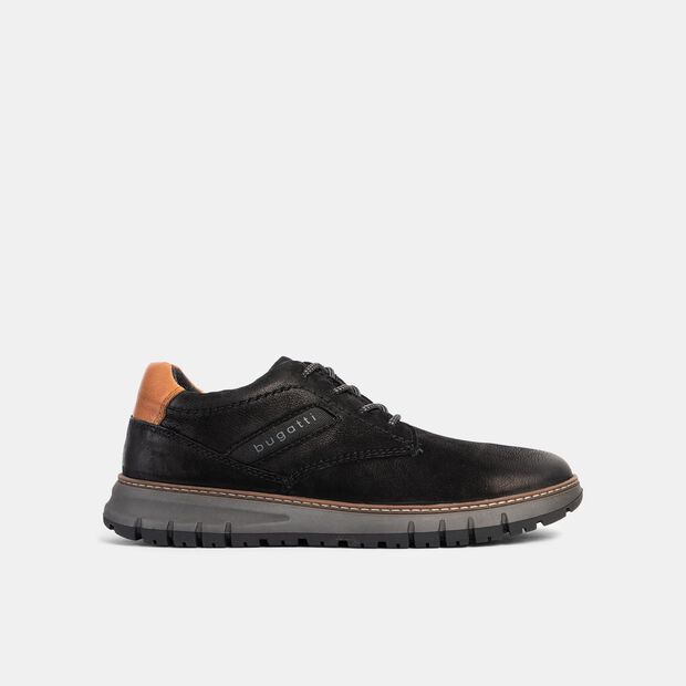 Stylowe buty męskie Bugatti do miasta, czarny
