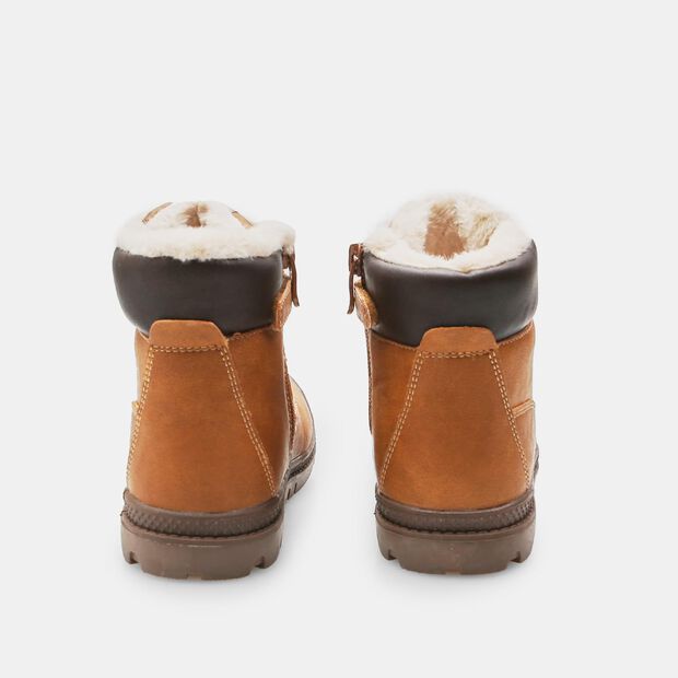 Chłopięce zimowe buty za kostkę Bata, brązowy