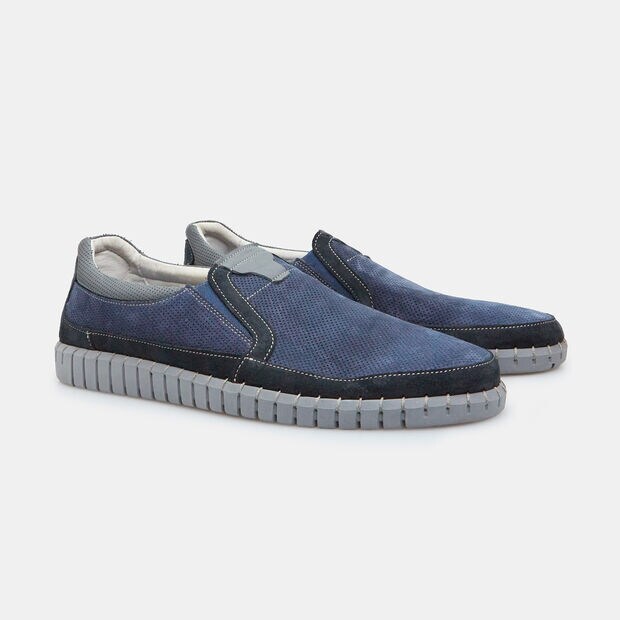 Męskie buty slip-on Comfit, niebieski
