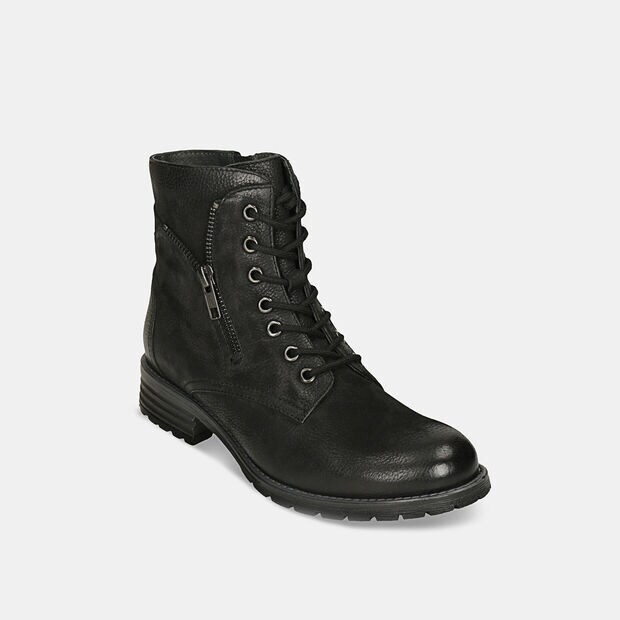Damskie sk&oacute;rzane zimowe buty za kostkę Bata, 