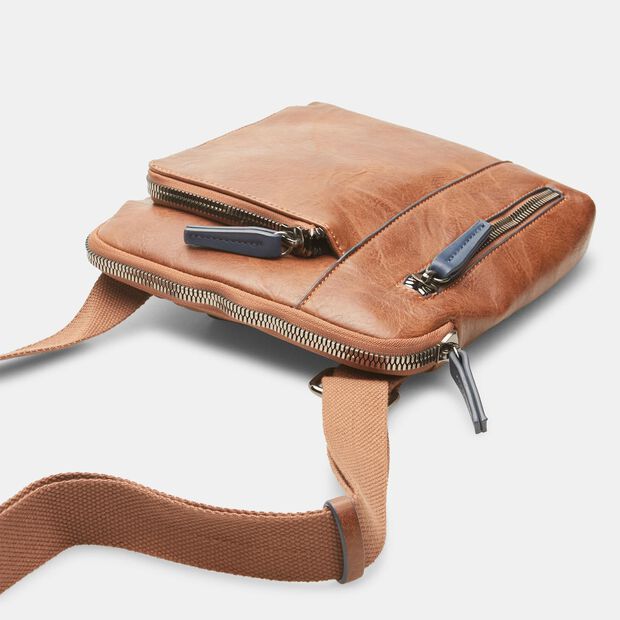 Męska torba crossbody Bata, piaszczysta
