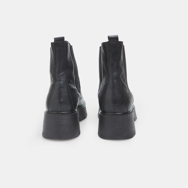 Damskie sk&oacute;rzane chunky chelsea Bata, czarny