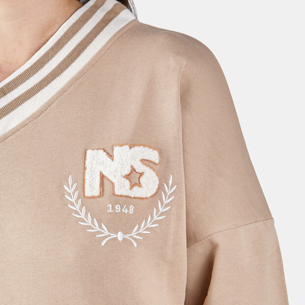 Bluza w stylu college dla kobiet North Star, beżowy