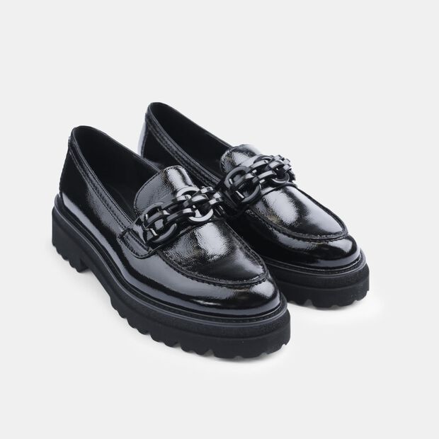 Damskie sk&oacute;rzane chunky loafers Gabor, 