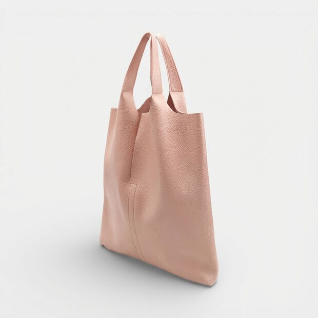 Sk&oacute;rzana torba tote Bata, r&oacute;żowy