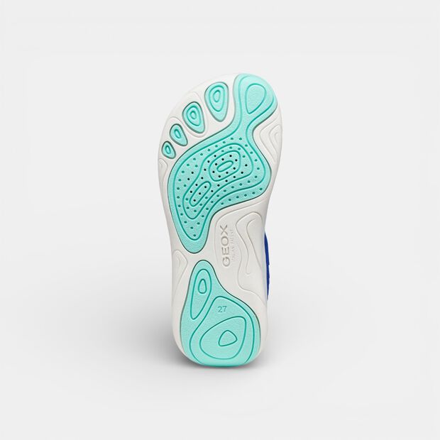 Sneaker dziecięce z paskiem Geox, niebieski