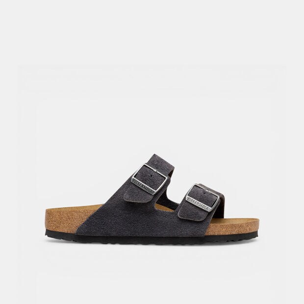 Męskie sandały Birkenstock ARIZONA CHARCOAL, ciemno zsary