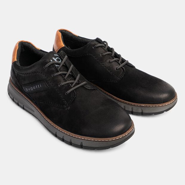 Stylowe buty męskie Bugatti do miasta, czarny