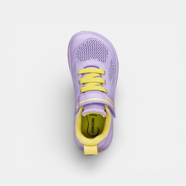 Sneaker dziewczęce z paskiem Geox, fioletowy