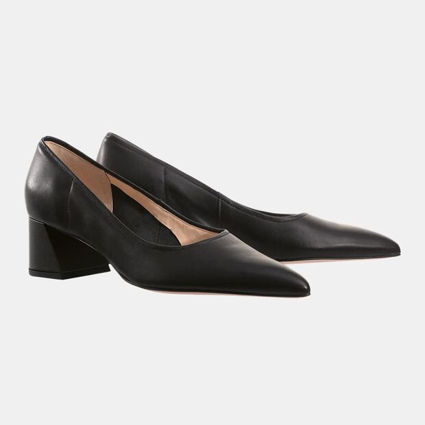 Eleganckie sk&oacute;rzane cz&oacute;łenka H&ouml;gl Sheryl, czarny