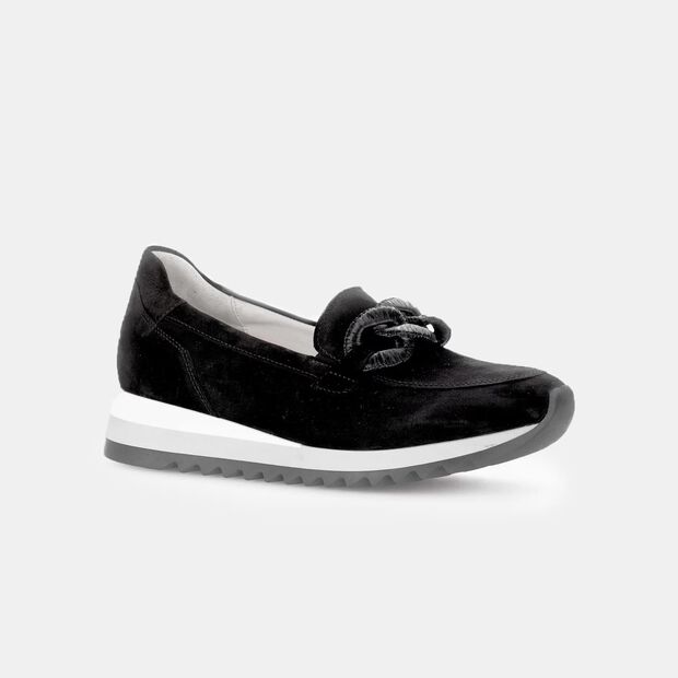 Slip-on trampki damskie Gabor, czarny