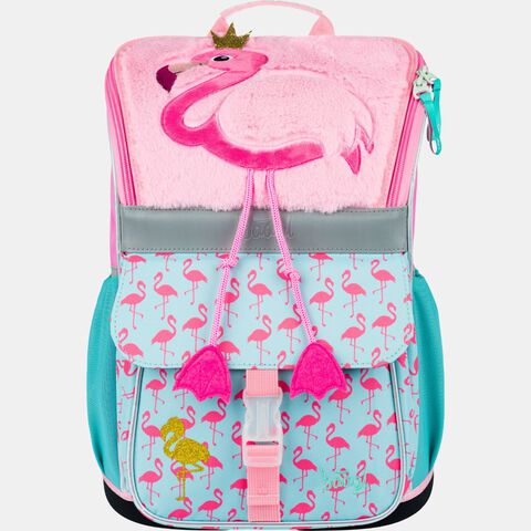 Dziewczęcy plecak z flamingiem Baagl, różowy