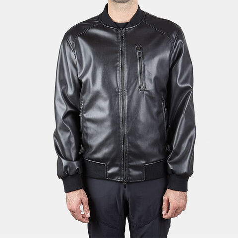 Męska kurtka bomber na zamek Baťa, czarny