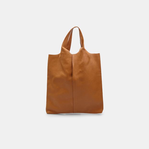 Sk&oacute;rzana torba tote Bata, piaszczysta