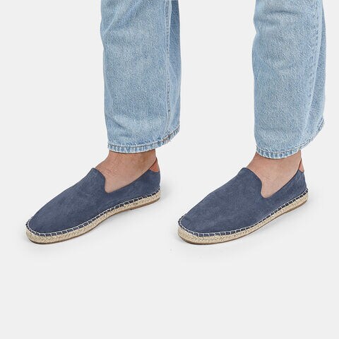Męskie espadryle letnie BATA, niebieski