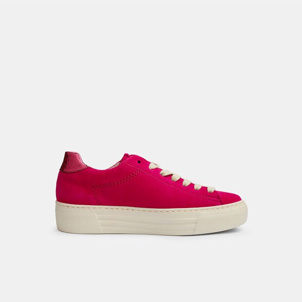 Damskie sneakersy na platformie Gabor, fuksja