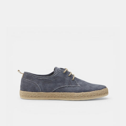 Męskie espadryle sznurowane Bata, niebieski