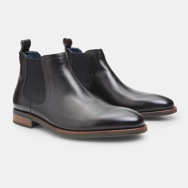 Męskie sk&oacute;rzane eleganckie chelsea Bata, 