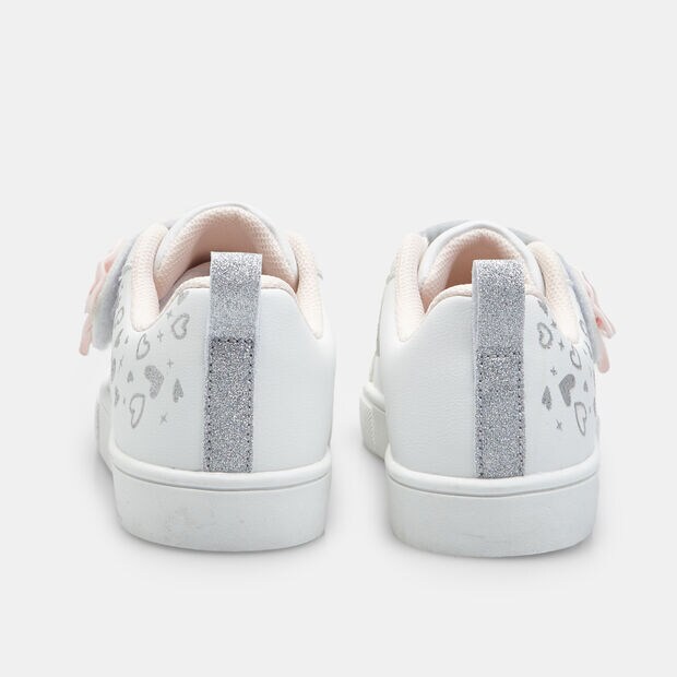 Sneaker dla dziewczynki Bubblegummers z paskiem na rzep, biały