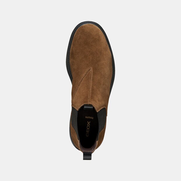 Męskie buty zimowe GEOX - wygoda i styl, brązowy