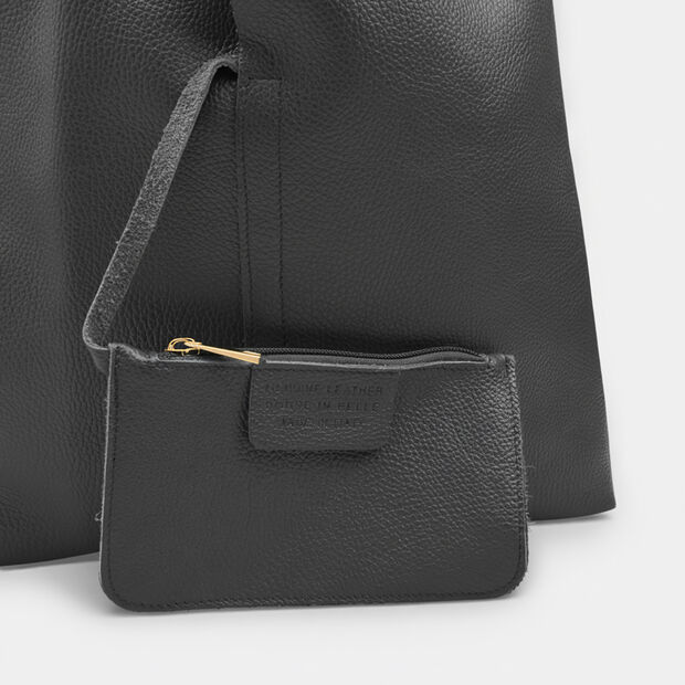 Sk&oacute;rzana torba tote Bata, czarny