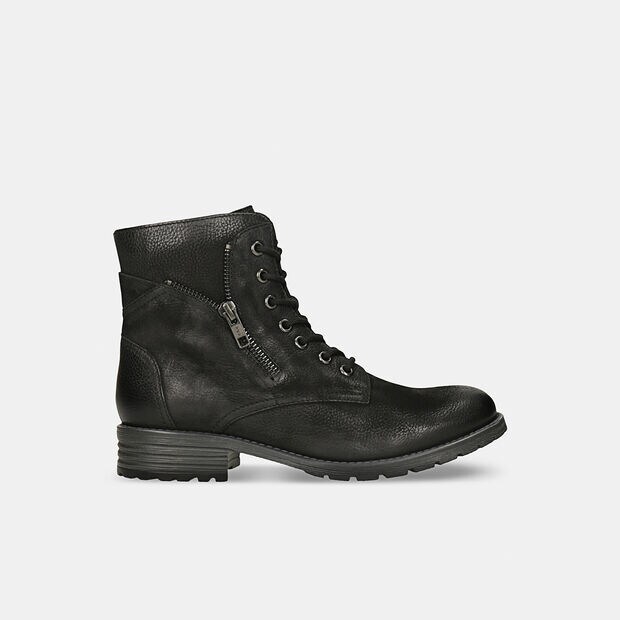Damskie sk&oacute;rzane zimowe buty za kostkę Bata, 
