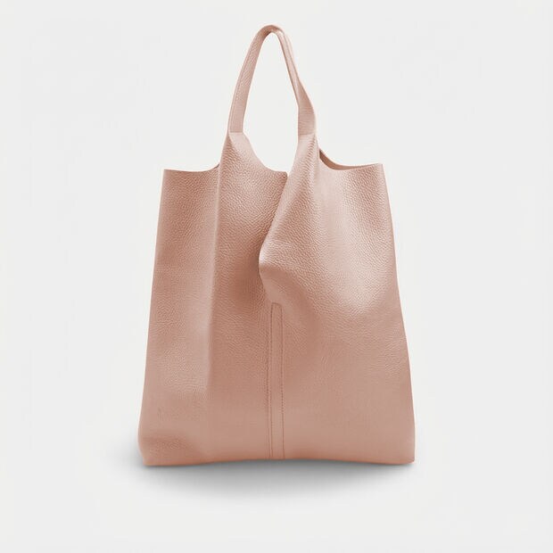 Sk&oacute;rzana torba tote Bata, r&oacute;żowy