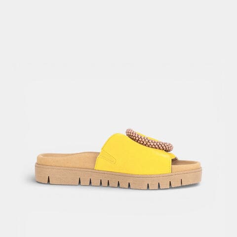 Damskie sandały Gabor, ż&oacute;łty