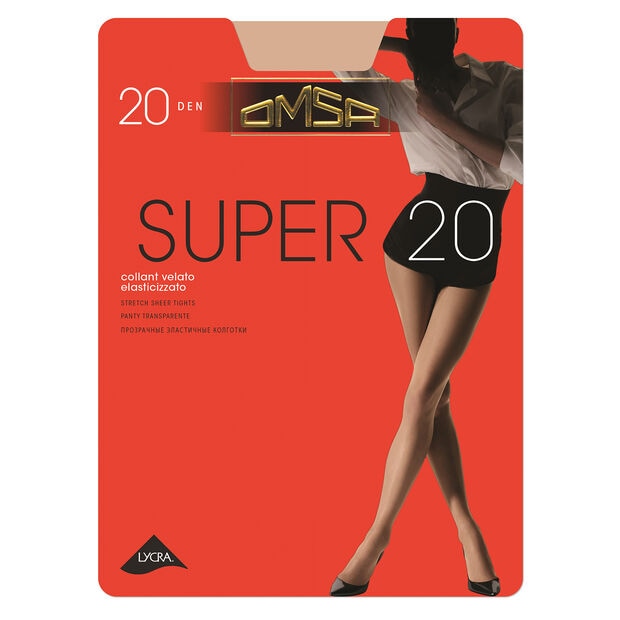 Damskie rajstopy Omsa SUPER 20 DEN, beżowy