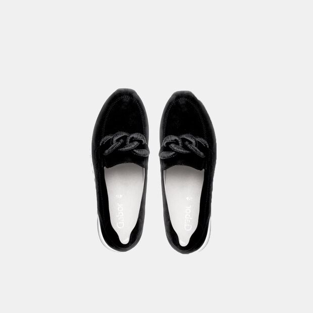 Slip-on trampki damskie Gabor, czarny