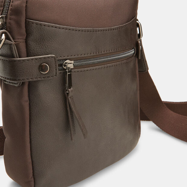 Męska torba crossbody Bata, brązowy